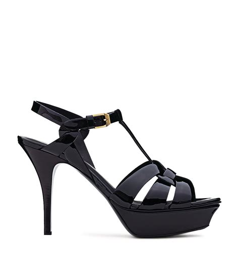 saint laurent black platform heels